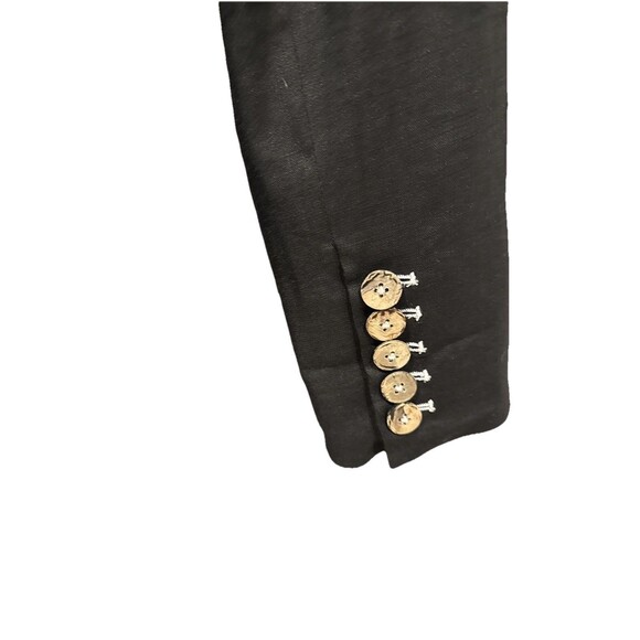 Veronica Beard Gaya Size 8 Linen Blend Dickey Jacket Blazer Black - Picture 10 of 15